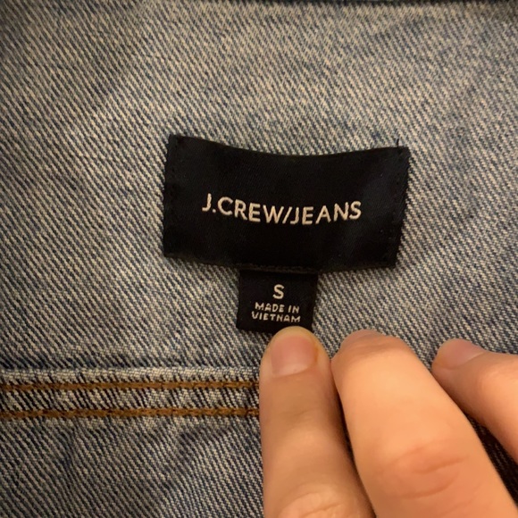 J crew/jeans medium wash denim jacket— size small - Picture 2 of 2